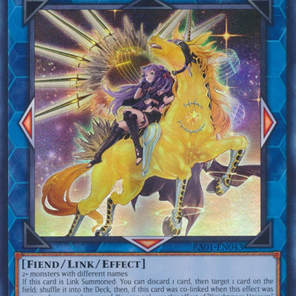 Knightmare Unicorn (Alternate Art) [RA01-EN043] Super Rare