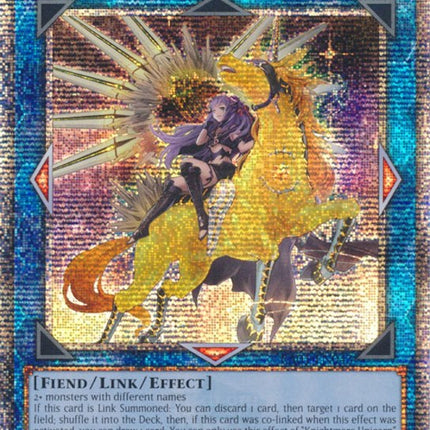 Knightmare Unicorn (Alternate Art) [RA01-EN043] Quarter Century Secret Rare