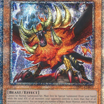 Alpha, the Master of Beasts [RA01-EN022] Quarter Century Secret Rare