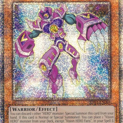 Vision HERO Faris [RA01-EN004] Quarter Century Secret Rare
