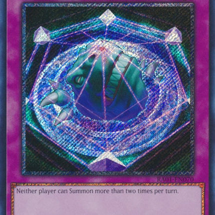 Summon Limit [RA01-EN070] Platinum Secret Rare