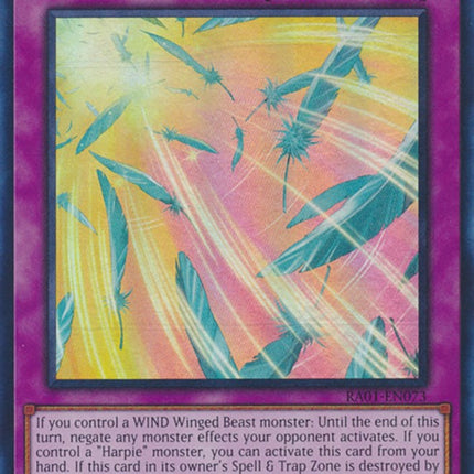Harpie's Feather Storm [RA01-EN073] Super Rare