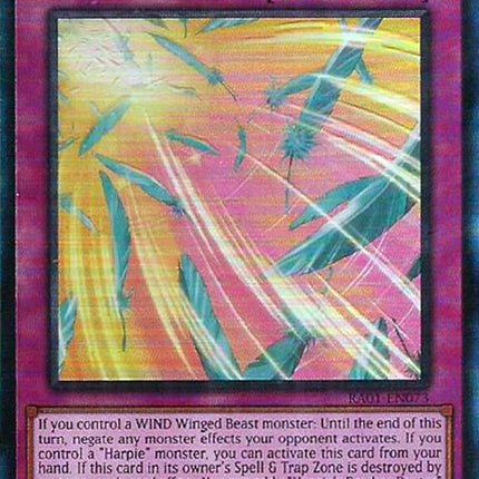 Harpie's Feather Storm [RA01-EN073] Prismatic Ultimate Rare