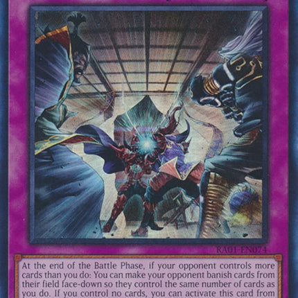 Evenly Matched [RA01-EN074] Super Rare
