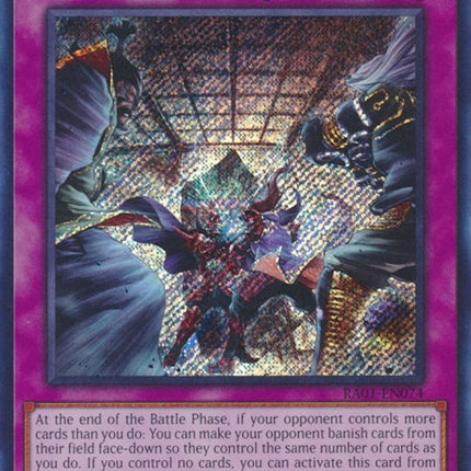 Evenly Matched [RA01-EN074] Secret Rare