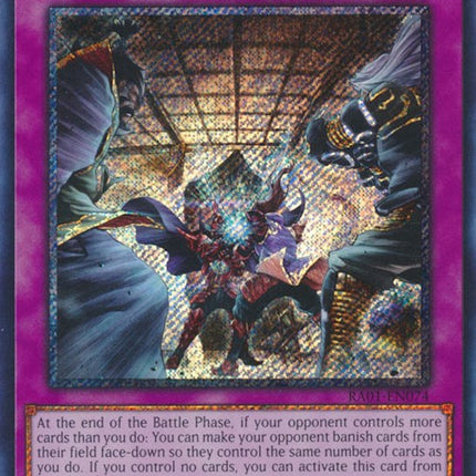 Evenly Matched [RA01-EN074] Platinum Secret Rare