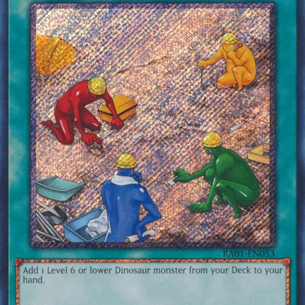 Fossil Dig [RA01-EN053] Platinum Secret Rare