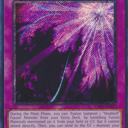 Shaddoll Schism [RA01-EN077] Platinum Secret Rare