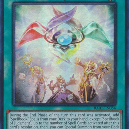 Spellbook of Judgment [RA01-EN054] Super Rare