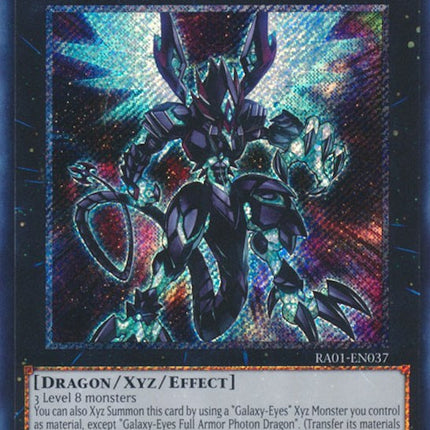 Galaxy-Eyes Full Armor Photon Dragon [RA01-EN037] Platinum Secret Rare