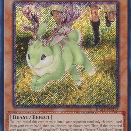 Danger!? Jackalope? [RA01-EN013] Platinum Secret Rare