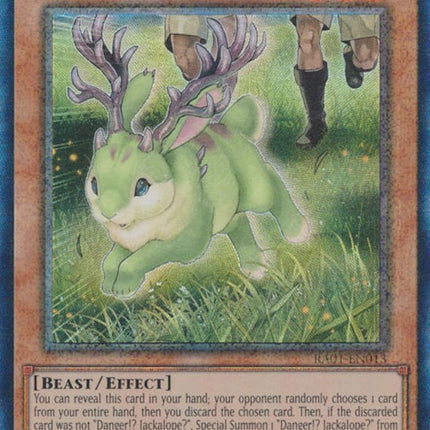 Danger!? Jackalope? [RA01-EN013] Prismatic Collector's Rare