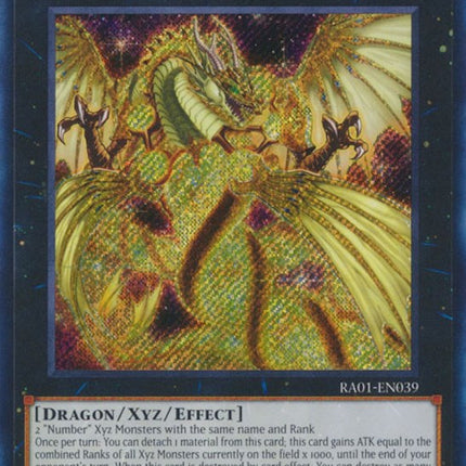 Number 100: Numeron Dragon [RA01-EN039] Secret Rare