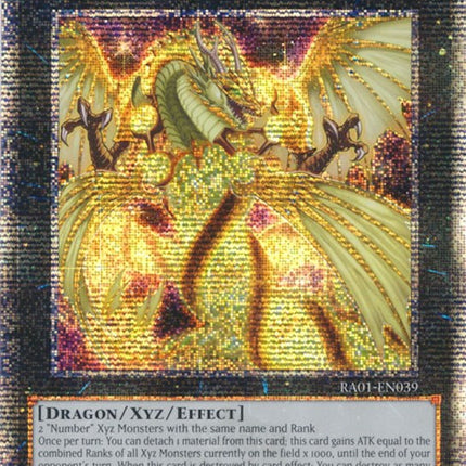 Number 100: Numeron Dragon [RA01-EN039] Quarter Century Secret Rare