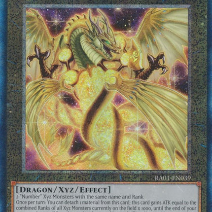 Number 100: Numeron Dragon [RA01-EN039] Prismatic Collector's Rare