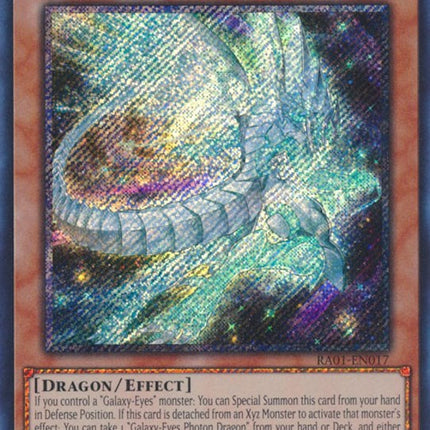 Galaxy-Eyes Afterglow Dragon [RA01-EN017] Platinum Secret Rare