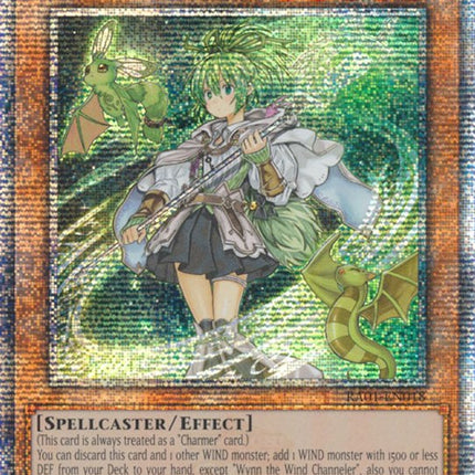 Wynn the Wind Channeler [RA01-EN018] Quarter Century Secret Rare