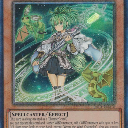 Wynn the Wind Channeler [RA01-EN018] Prismatic Collector's Rare