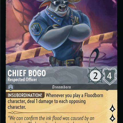Chief Bogo - Respected Officer (175/204) [Rise of the Floodborn]