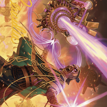 Cosmium Blast Art Card (Gold-Stamped Signature) [The Lost Caverns of Ixalan Art Series]