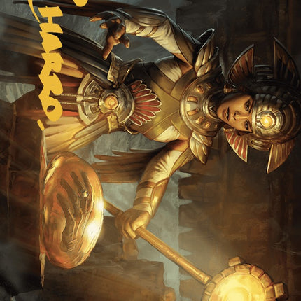 Curator of Sun's Creation Art Card (Gold-Stamped Signature) [The Lost Caverns of Ixalan Art Series]