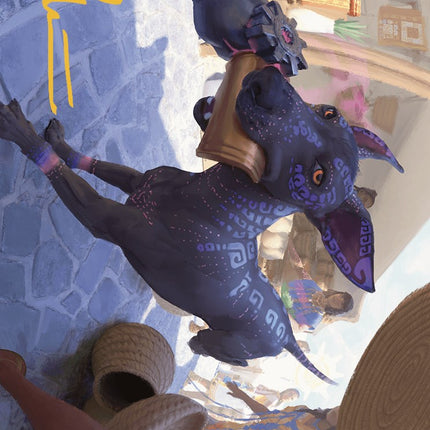 Mischievous Pup Art Card (Gold-Stamped Signature) [The Lost Caverns of Ixalan Art Series]