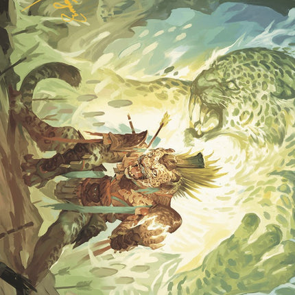 Might of the Ancestors Art Card (Gold-Stamped Signature) [The Lost Caverns of Ixalan Art Series]