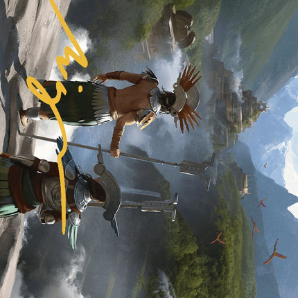Glimpse the Core Art Card (Gold-Stamped Signature) [The Lost Caverns of Ixalan Art Series]