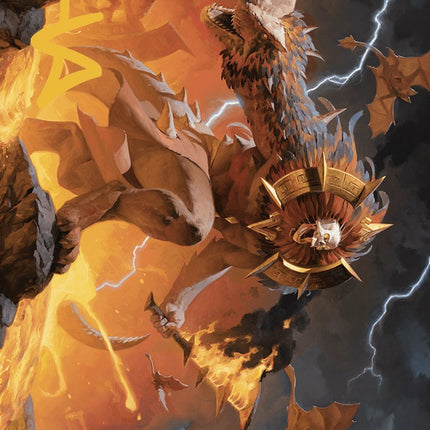 Ojer Axonil, Deepest Might Art Card (Gold-Stamped Signature) [The Lost Caverns of Ixalan Art Series]