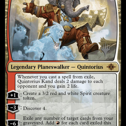 Quintorius Kand (Promo Pack) [The Lost Caverns of Ixalan Promos]