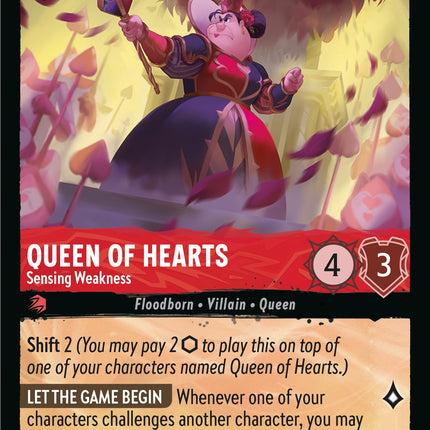 Queen of Hearts - Sensing Weakness (120/204) [Rise of the Floodborn]