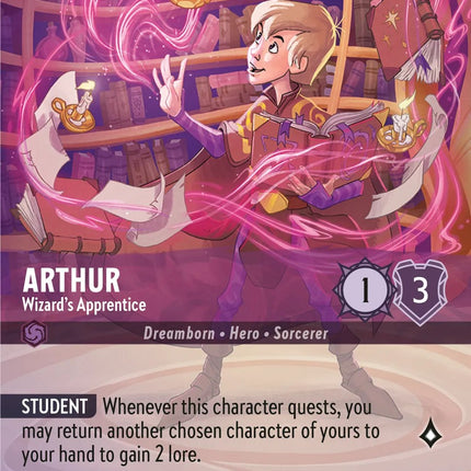 Arthur - Wizard's Apprentice (Enchanted) (207/204) [Rise of the Floodborn]
