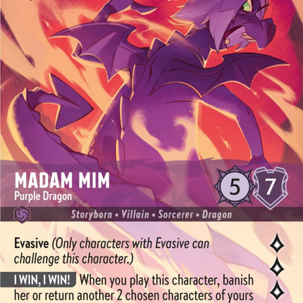 Madam Mim - Purple Dragon (Enchanted) (208/204) [Rise of the Floodborn]