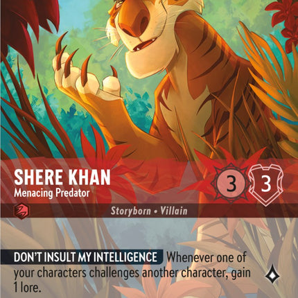 Shere Khan - Menacing Predator (Enchanted) (212/204) [Rise of the Floodborn]