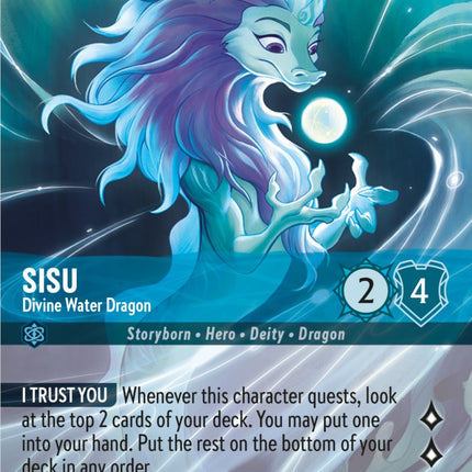 Sisu - Divine Water Dragon (Enchanted) (214/204) [Rise of the Floodborn]