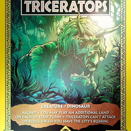 Triceratops - Wayward Swordtooth (Rainbow Foil) [Secret Lair Drop Series]