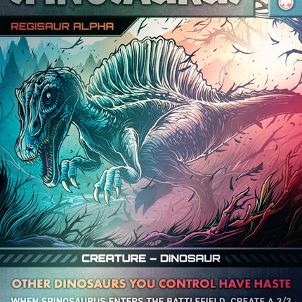 Spinosaurus - Regisaur Alpha (Rainbow Foil) [Secret Lair Drop Series]