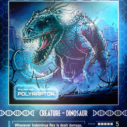 Indominus Rex - Polyraptor (Rainbow Foil) [Secret Lair Drop Series]