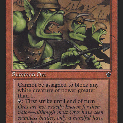 Orcish Veteran (Douglas Shuler) [Fallen Empires]