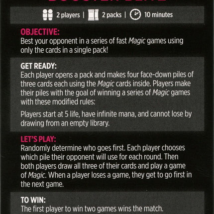 Booster Blitz (Magic Minigame) [The Lost Caverns of Ixalan Minigame]