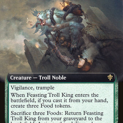Feasting Troll King (Extended Art) [Throne of Eldraine]