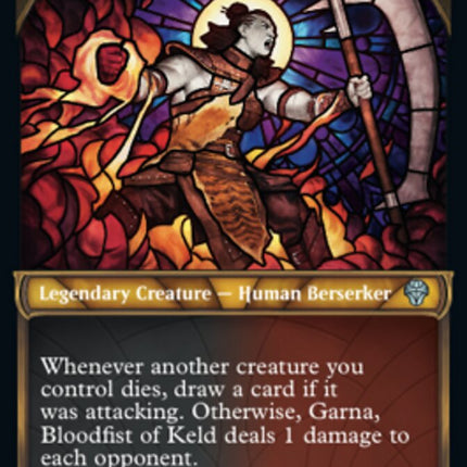 Garna, Bloodfist of Keld (Showcase Textured) [Dominaria United]