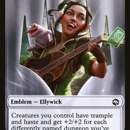Treasure // Ellywick Tumblestrum Emblem Double-Sided Token [Dungeons & Dragons: Adventures in the Forgotten Realms Tokens]