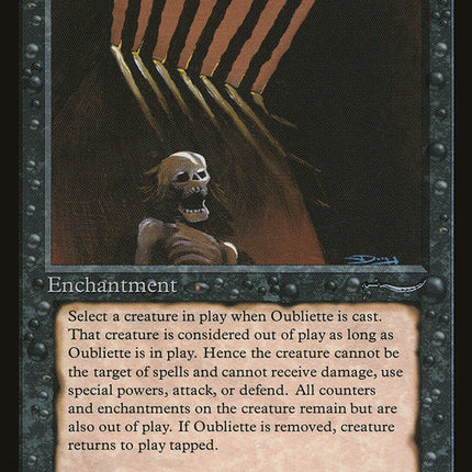 Oubliette (Dark Mana Cost) [Arabian Nights]