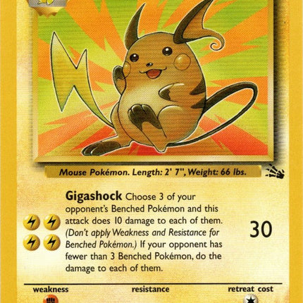 Raichu (29/62) [Fossil Unlimited]