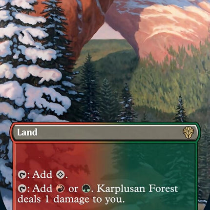 Karplusan Forest (Borderless Alternate Art) [Dominaria United]