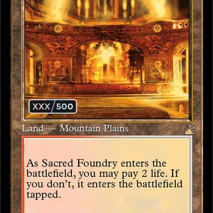 Sacred Foundry (Retro) (Serialized) [Ravnica Remastered]