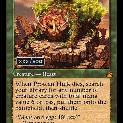 Protean Hulk (Retro) (Serialized) [Ravnica Remastered]