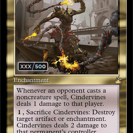 Cindervines (Retro) (Serialized) [Ravnica Remastered]