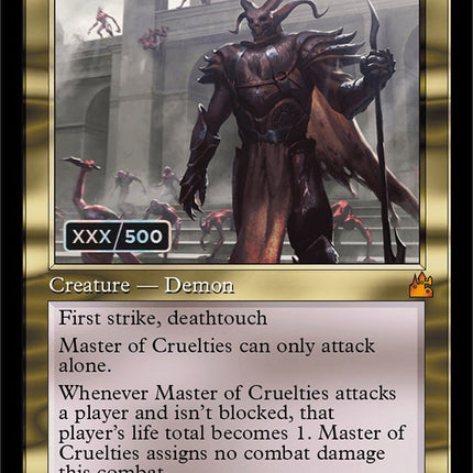 Master of Cruelties (Retro) (Serialized) [Ravnica Remastered]